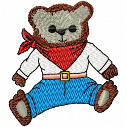 Teddy Embroidery Design 4